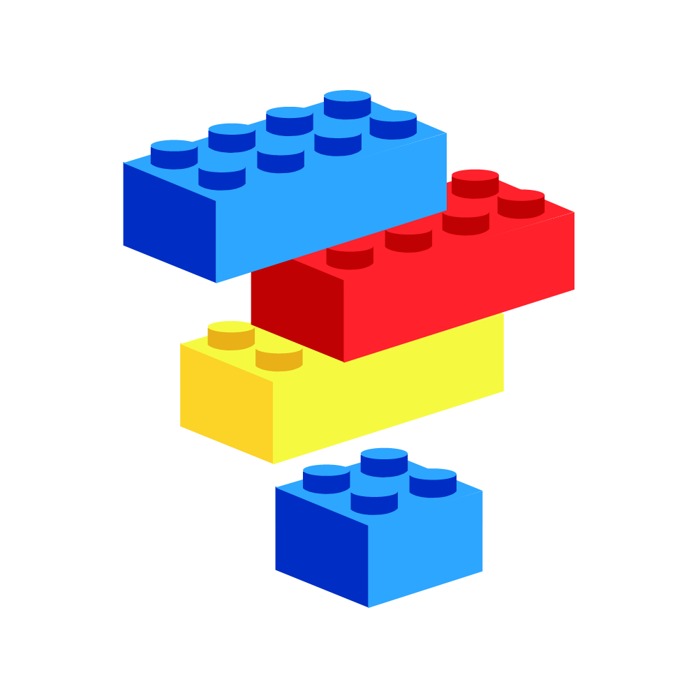 Dessin briques lego pour thème lego des structures gonflables